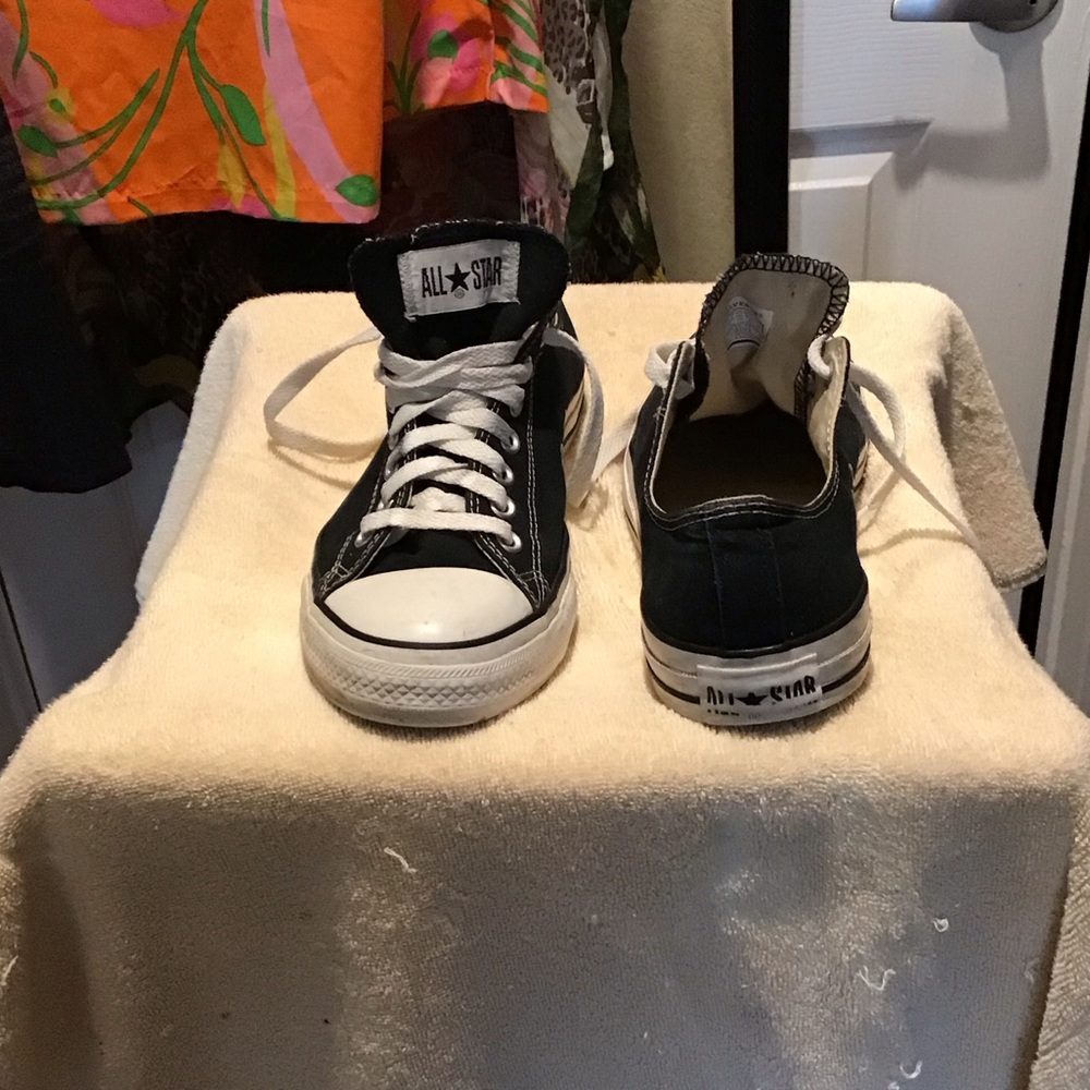 Converse Black and White Low Top Sneakers